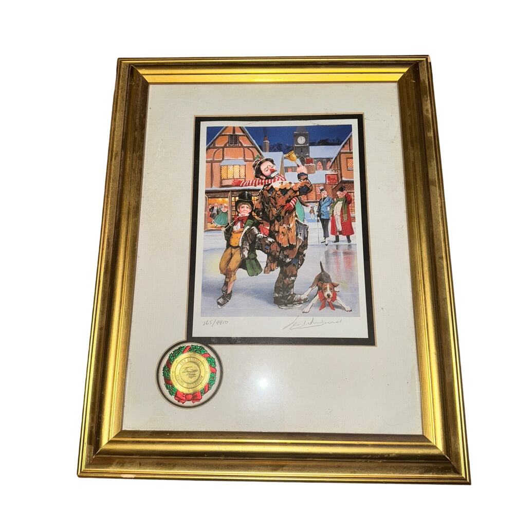 Emmett Kelly Original Christmas Collection Picture Tis The Season Clown 1990